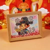 "Destined to Be Rich" 8-inch flowing sand diamond painting ambient desktop decoration art and cultural creative gift Specification image